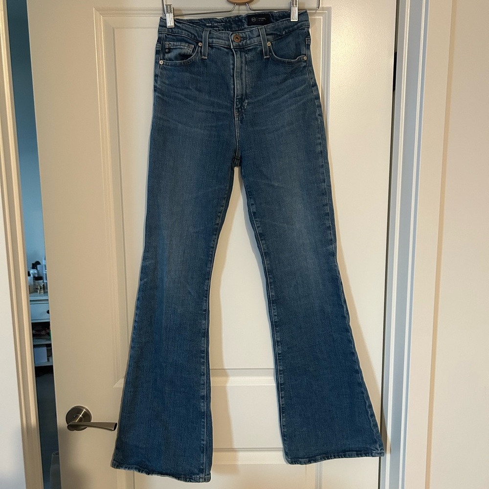 Ag Adriano Goldschmied Blue Flare Jeans